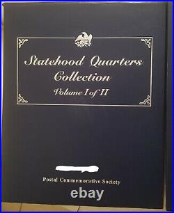 Statehood Quarters Collection Postal Commemorative Society Complete Set Vol 1 &2