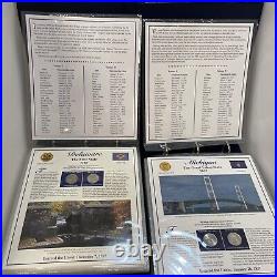 Statehood Quarters Collection Postal Commemorative Society Vol 1 2 Complete 50