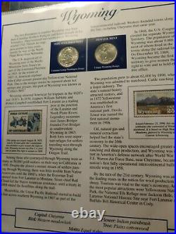 Statehood Quarters Collection Postal Commemorative Vol 1/2 Complete coin collect