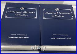 Statehood Quarters Stamp Collection Volume 1 & 2 50 States Complete Set