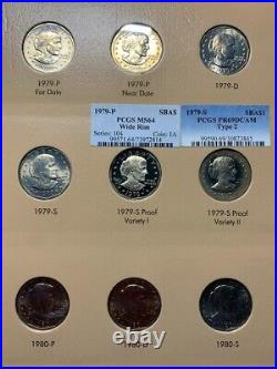 Susan B. Anthony Dollar Complete 18-Coin Set (Dansco Album)