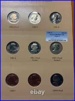 Susan B. Anthony Dollar Complete 18-Coin Set (Dansco Album)