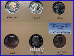 Susan B. Anthony Dollar Complete 18-Coin Set (Dansco Album)