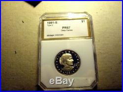 Susan B. Anthony Dollar/Complete Set Slabbed 1979-81, 1999 18 Coins