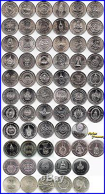Thailand 20 Baht Full Set 70 Coins Complete King Bhumibol Reign 1995 To Date