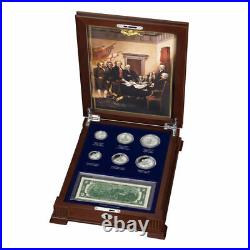 The Complete Bicentennial Silver Coin and Currency Set Danbury Mint Display box