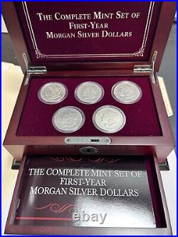 The Complete First Year U. S. Morgan Silver Dollar Mint Set In-Box MINT