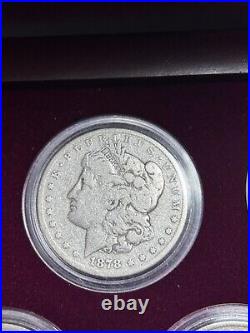 The Complete First Year U. S. Morgan Silver Dollar Mint Set In-Box MINT