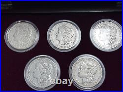 The Complete First Year U. S. Morgan Silver Dollar Mint Set In-Box MINT