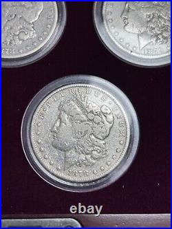 The Complete First Year U. S. Morgan Silver Dollar Mint Set In-Box MINT