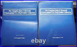 The Complete John F. Kennedy UNC US 1/2 Dollar Collection Coin Set, 46 Panels