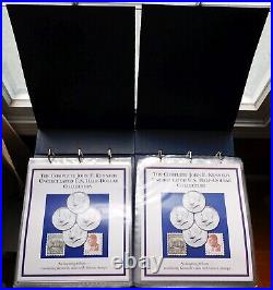 The Complete John F. Kennedy UNC US 1/2 Dollar Collection Coin Set, 46 Panels