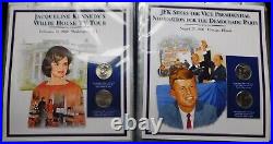 The Complete John F. Kennedy UNC US 1/2 Dollar Collection Coin Set, 46 Panels