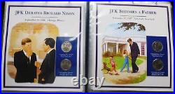 The Complete John F. Kennedy UNC US 1/2 Dollar Collection Coin Set, 46 Panels