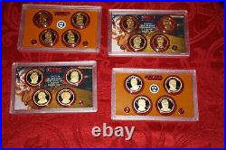 The Complete Presidential Dollar Proof Set Collection in Collectors Box
