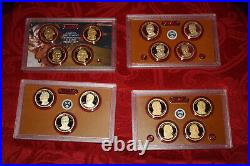 The Complete Presidential Dollar Proof Set Collection in Collectors Box