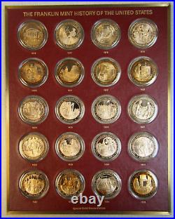 The Franklin Mint History of the United States Complete Set of 200 Bronze Medals