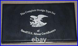 The complete Design Type Set of Small U. S. Silver Certificates Uncirculated