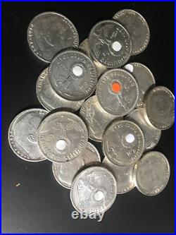 Third Reich 5 Reichsmark 1937 A, D, E, F, G, J complete set Shipping is free