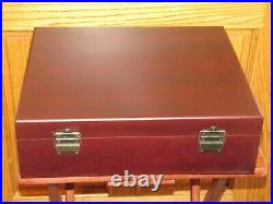 US 50 STATE QUARTER COLLECTION Quarters Set In CHERRY STAIN Wooden BOX COMPLETE