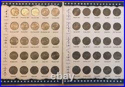 US 50 States Quarters Complete 100 Holes Collector's Folder With Handbook