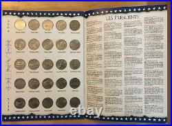 US 50 States Quarters Complete 100 Holes Collector's Folder With Handbook