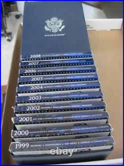 US Mint Complete 50 State Quarters Proof Sets withStorage Box & CO Free Shipping