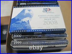US Mint Complete 50 State Quarters Proof Sets withStorage Box & CO Free Shipping