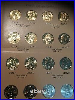 US Presidential One Dollar coin complete set in new Dansco 7184 All 78 P&D
