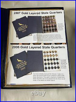 US State Commemorative Quarters Set Gold Layered, COMPLETE SET