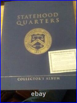 US Statehood Quarters COLORIZED Legal 50 Coin Complete Set in Map Book Album