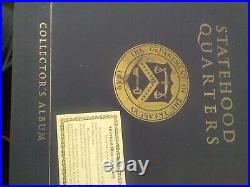 US Statehood Quarters COLORIZED Legal 50 Coin Complete Set in Map Book Album