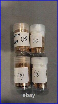 US presidential dollar coin complete set of all 80 coins (P&D) placed in tubes