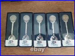 U. S. Mint 50 State Quarters Collector Spoons Complete Set 1999-2008