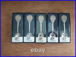 U. S. Mint 50 State Quarters Collector Spoons Complete Set 1999-2008