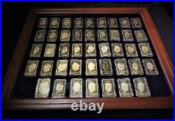 U. S. Presidential Ingots Complete Set with Display Box Complete Set