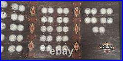 United Indian States Quarters In Folder Complete Set of 50 Tribes