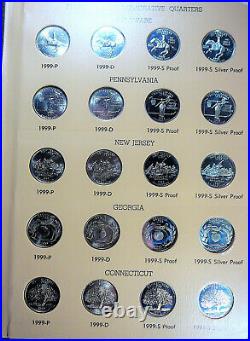 Washington 1999 2003 Complete State Quarter Set P-D-S-S Unc Proof Silver