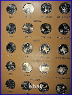 Washington 2004 2008 Complete State Quarter Set P-D-S-S Unc Proof Silver