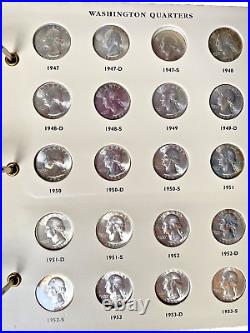 Washington Quarter Set nearly complete 1932-1964 choice to gem uncirculated