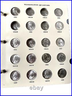 Washington Quarter Set nearly complete 1932-1964 choice to gem uncirculated