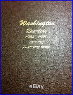 Washington Quarter set 1932 to 1998 with Proofs. Mostly XF or better, complete