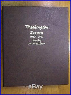 Washington Quarters 1932-1991 Complete UNC BU Dansco Set with proofs