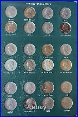 Washington Quarters Complete Set Including Proof Only Issues 1932-1998 + SILVER