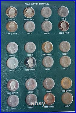 Washington Quarters Complete Set Including Proof Only Issues 1932-1998 + SILVER