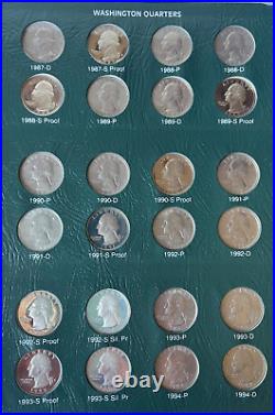 Washington Quarters Complete Set Including Proof Only Issues 1932-1998 + SILVER