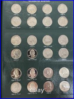 Washington Quarters Complete Set Including Proof Only Issues 1932-1998 + SILVER