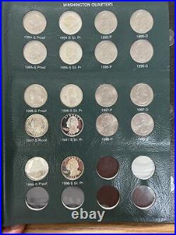 Washington Quarters Complete Set Including Proof Only Issues 1932-1998 + SILVER