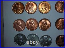 Wheat penny lot 1941-1958 RED BU PDS COMPLETE SET RED CH UNC LINCOLN CENT'S