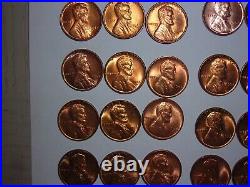 Wheat penny lot 1941-1958 RED BU PDS COMPLETE SET RED CH UNC LINCOLN CENT'S